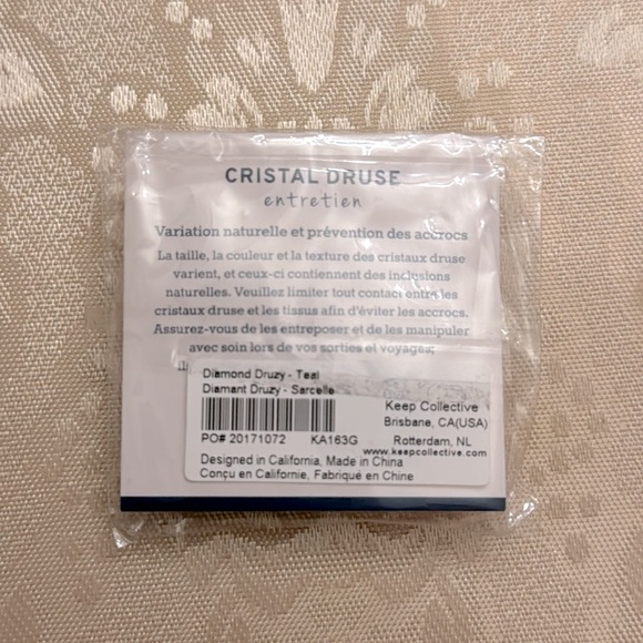 Brand New Keep Collective Teal Druzy Stone Charm - Picture 2 of 4